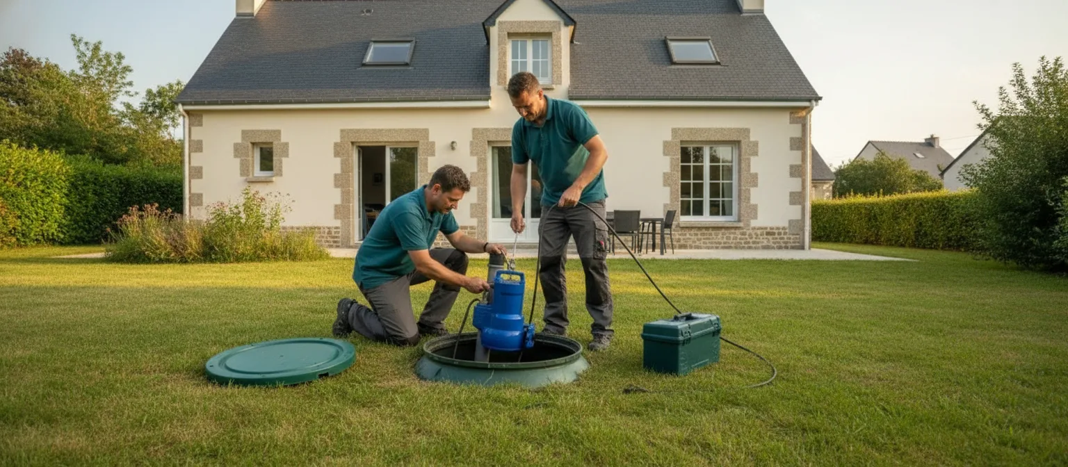 Dépannage pompe de relevage Riaillé – méthode / geste technique